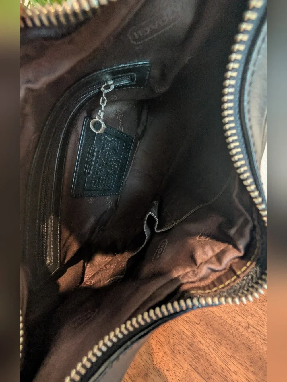 Vintage Coach 9342 Legacy West Zoe Black Hobo Shoulder Bag
